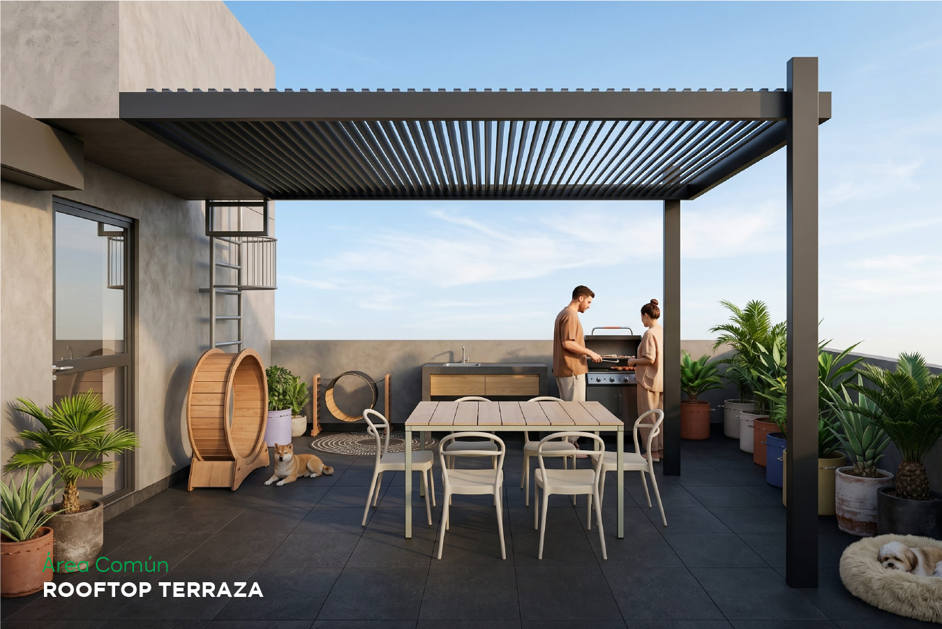 Terraza Pet-Friendly de Distrito San Carlos